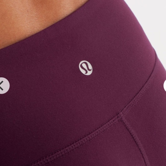 Lululemon Wunder Under Cropped Legging Size 6 Plum - Picture 9 of 11